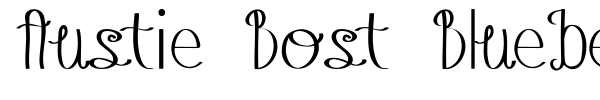 Austie Bost Blueberry Muffins font preview